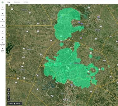 Texas ETJ Zone Map